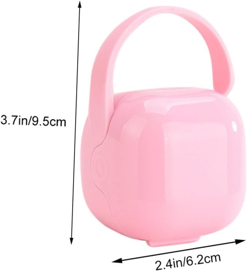 Set 2 Yardwe Portable Pacifier Box for Infants Pcs Lidded Soother Case Dustproof Design Convenient Travel Storage