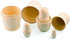 BestPysanky Set of 5 Unfinished Wooden Nesting Dolls - DIY Craft Blanks for Painting, 5.75 Inches