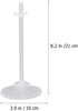 EXCEART 24pcs White Doll Stand Doll Support Rack Action Figure Display Rack for Window Doll Display Decoration Collection