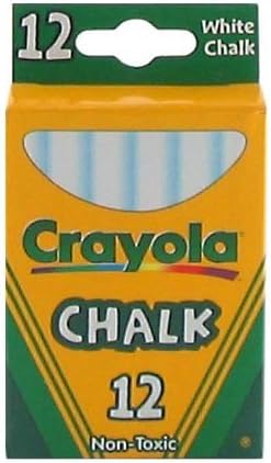 Crayola Non-Toxic Bundle: White Chalk (12 ct box) and Colored Chalk (12 ct box)