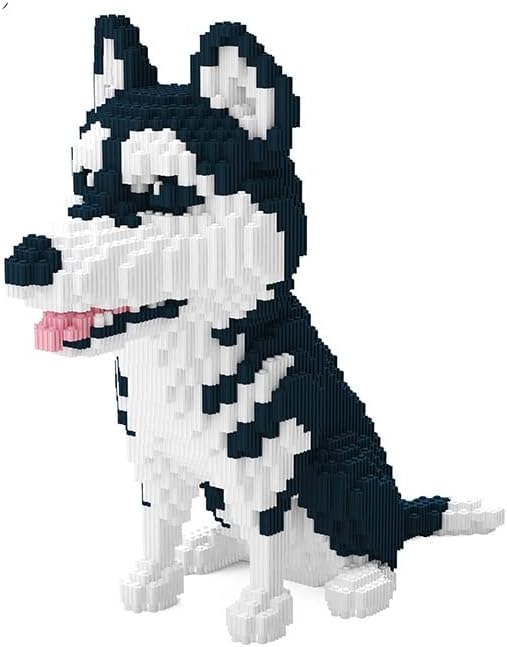 BDYDT Dog Husky Micro Building Blocks Set (2524 Pieces) Gift for Adults