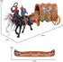 NWFashion 55PCS/Set West Cowboys American Indians Plastic Figure Toys Playset Accessories
