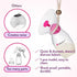 NatureBond Silicone Breast Pump with lid, Stopper, Strap, Pouch - 3.4oz 100ml Premium All-in-1 Set