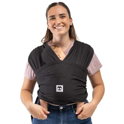 CuddleCarry Pre-Wrapped Baby Ring Sling by CuddleBug - Adjustable, Lightweight Baby Carrier
