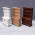 1:12 1:12 Scale Miniature Cupboard Bookshelf Classic Wooden Mini Storage Hutch Kitchen Dollhouse Bookshelf Wood Cabinet