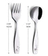 ANNOVA Kids Silverware Set, 6 Pieces Stainless Steel Flatware for Children, 3 Forks & 3 Spoons, Safari Animals Etched
