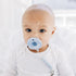 Ryan & Rose Blue Cutie PAT Pacifier Teether - Slant Design for Soothing Relief
