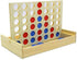 4 in a Row Wooden Board Game - Foldable Line Up 4 Classic Family Toy for Kids and Family