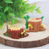 16 PC Miniature Creative Simulation Tree Stump Ornaments: Perfect for Home Art Sculpture and Dollhouse Decorations