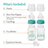Evenflo Feeding Balance + Wide Neck Printed Bottles, 9oz 2pk with Pacifier