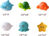 WYNAKESHU No Hole Animal Bathtub Toys Baby Bath Tub Toys for Toddlers Boys Girls , Mold Free Bath Toys Tub Beach Pool