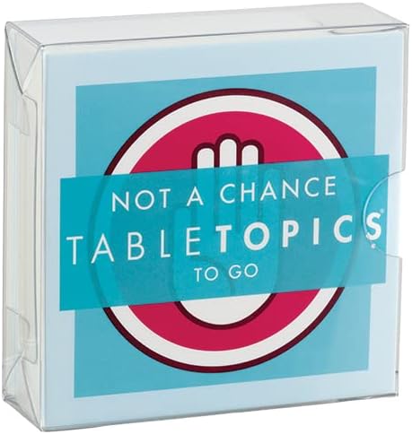 TableTopics to GO Not a Chance - 40 Fun Filled Question Cards for Friends & Family, Great for Game Night