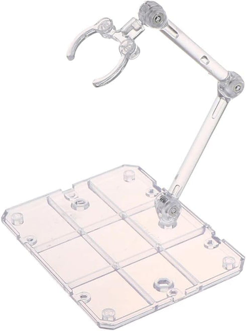 Transparent Action Figure Stand, Doll Model Display Holder Base, Compatible with HG RG SD SHF Gundam 1/144