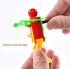 5 Pcs Funny Spring Wind-up Dancing Walking Robot Toy Playset for Kids, Robots Theme Party Activity Role Playing