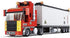 General Jim's Big Red Semi-Truck Building Blocks Vehicle | Compatible with Lego and Major Brick Brands