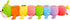 Multicolor Caterpillar Stuffed Animal - Big Hugging Pillow Plush Toy, 35.4inch