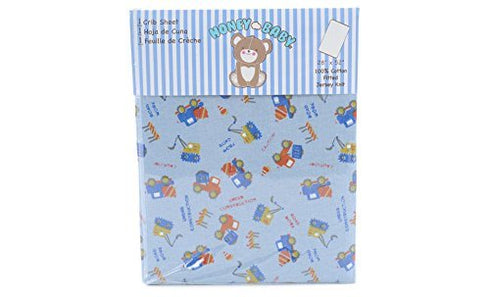 Honey Baby Zak & Zoey Boys Fitted Crib & Toddler Bed Sheet (Under Construction)
