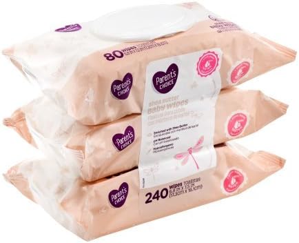 Parent's Choice 3 Packs 80 Parents Choice - Baby Wipes - Shea Butter