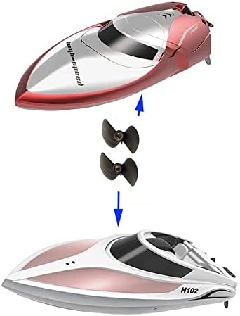 2 3.18mm 35mm 2PCS Heyiarbeit RC Boat Propeller Blades, Hole, Diameter, Plastic, CCW, Black