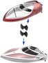 2 3.18mm 35mm 2PCS Heyiarbeit RC Boat Propeller Blades, Hole, Diameter, Plastic, CCW, Black