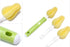 AKOAK 1 Pack Baby Nipple Brush Cleaning Set, Rotates Freely to Replace Head Sponge Bottle Brush