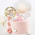 6-Pack Gold Cake Topper Set - Double-Sided Glitter Acrylic Happy Birthday Cupcake Toppers for Decorations