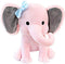 Stuffed Elephant Animal Plush Toy, 9 Inch (Pink)