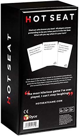 HOT SEAT Party Game - Family Card Game That's All about You for Kids, Teens, Adults, Perfect for Fun Parties