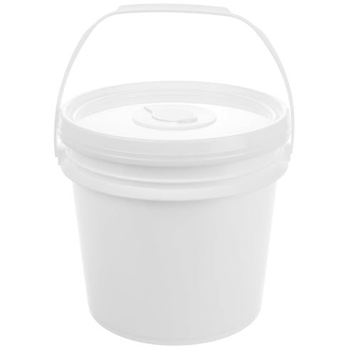 Commercial IMIKEYA Empty Wipes Bucket with Lid and Handle, Heavy Duty Refillable Wipes Container Large Wipe Holder