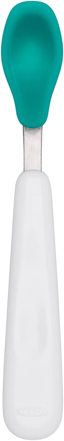 OXO Tot Feeding Spoon Set with Soft Silicone - Teal