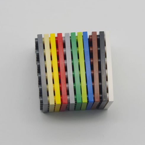 Classic Brown Plates Bulk, 50 Piece 4x6 Brown Plate, Compatible with Lego Parts and Pieces