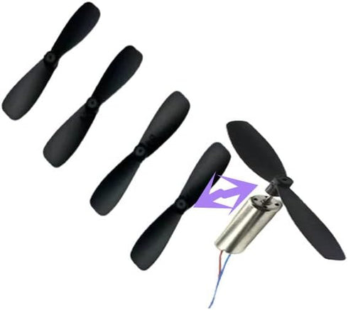 skrnrhrery 0.8MM 46/42/37/MM (37mm) mini Propeller, Suitable for RC Aircraft Special Nylon Props Central axis Blade