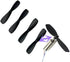 skrnrhrery 0.8MM 46/42/37/MM (37mm) mini Propeller, Suitable for RC Aircraft Special Nylon Props Central axis Blade