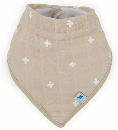 Cotton Muslin Bandana Bib with Fleece - Little Unicorn Design