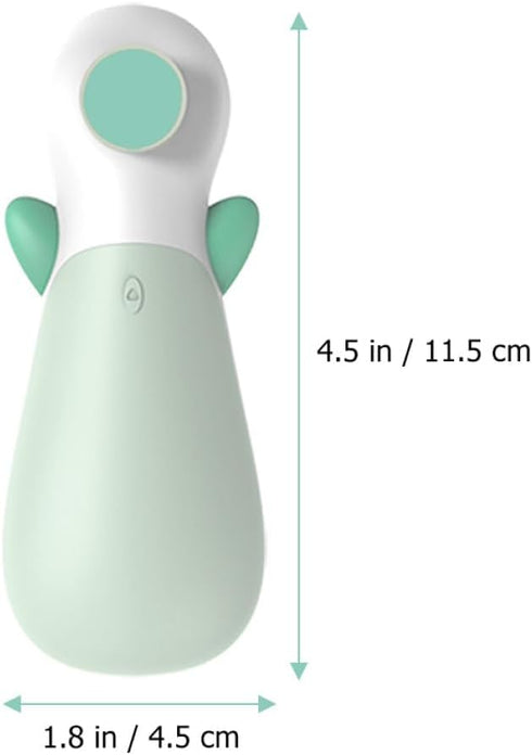 Gentle Electric Nail Polishing Tool in Soft Green - Safe for Newborn Grooming