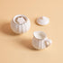 Sweejar Porcelain Tea Set for Little Girls, Kitchen Toys Tea Party Set for Kids, Includes Teapot, Cup & Saucer Set of 4