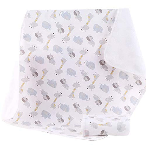 27.5X37.5 inches 2 Pack Large Baby Diaper Changing Pads Soft Cotton Waterproof Changing Pad for Baby Underpads Mattress