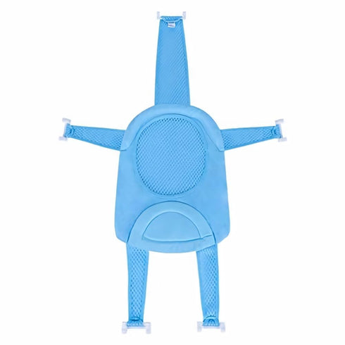 Baby Bath Seat Infant Bathing Support Mat with Five Safety Support Corner Adjustable Antiskid Bath Net Cushion Universal Baby Shower Net Pad Comfortable Baby Bathtub Sling