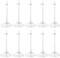 E-TING Transparent Dolls Holder Stand: Support for 9-12 Inch Dolls, Pack of 10