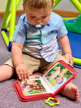 Baby Photo Album - Soft First Year Baby Book with Woodland Animals, Holds 4x6 Pictures for Memory Album Baby Shower