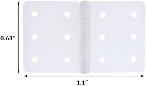 25Pcs Nylon Hinges for RC Airplane Models - Flexible and Durable