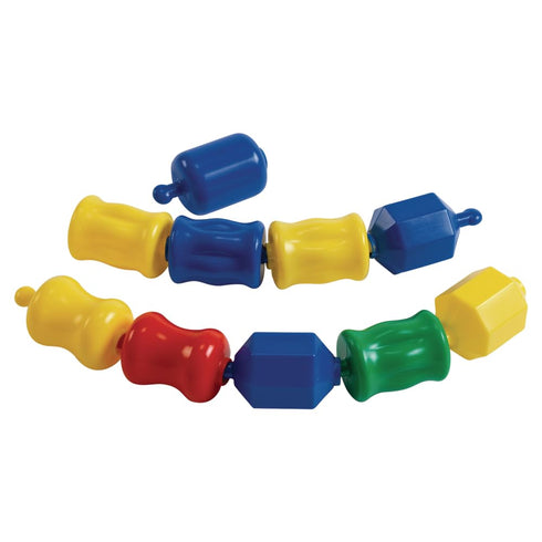 Excellerations Early STEM Toy, Connecting Fun Linking Pop Beads for Toddlers, Snap Lock Beads Set in Storage Bin, Pack