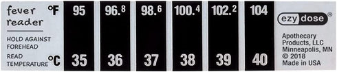 EZY DOSE Kids Thermometer for Fever, Celsius & Fahrenheit, Reusable, Home & Travel, 10 ml