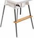PandaEar High Chair Footrest for IKEA Antilop, Adjustable Height Natural Bamboo Wooden Footrest with Rounded Corners