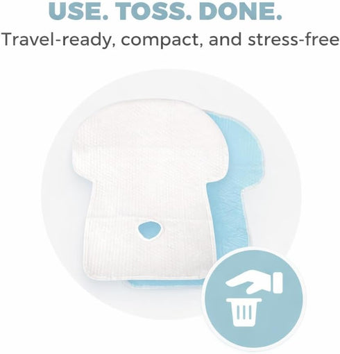Generic (10-Pack), Disposable Seat Liners for Car & Travel Leak-Proof Absorbent Pads, Protects Vehicle Seats, Strollers