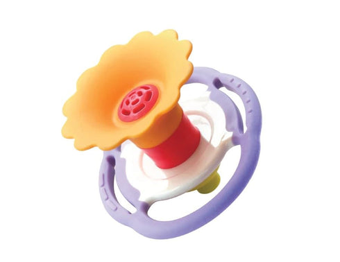 BaBeloved Flower Whistle Baby Teething Toys - Multiple Sensory Montessori Soft Food-Grade Teethers for 0-12 Months