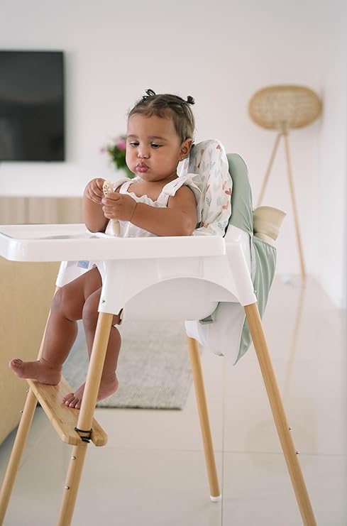 Nibble and Rest Highchair Handy Pocket Pouch, Compatible with IKEA Antilop Highchair,High Chair Accessories, Wipeable