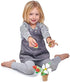3+ Tender Leaf Toys - Strawberry Flower Pot - Indoor Garden Pretend Play with Magnetic Bumblebee, Removable Leaves