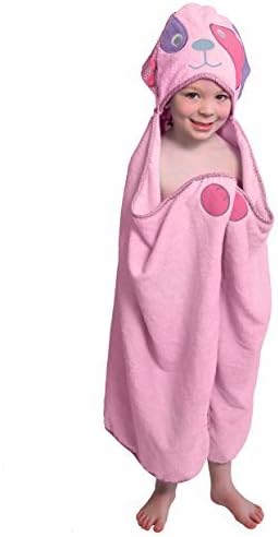 Frenchie Mini Couture 100% 54x30 Pink Dog - Hooded Towel Cotton One of a Kind Extra Large inc.Toddler/Child Animal