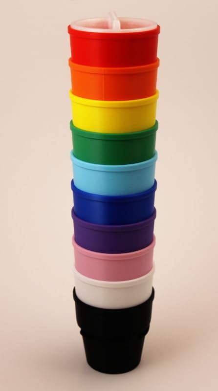 Dice Up! 10 Player Dice Game Set - Liar’s Dice, Dice Poker, Farkle, Colorful, Durable, Sustainable PLA Game